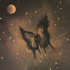 Handmade bleach painted. Unique fairy